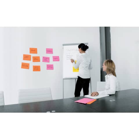 Foglietti riposizionabili Post-it® Super Sticky Meeting Notes Large assortiti conf. 4 blocchetti da 45 ff - 6845-SS EU